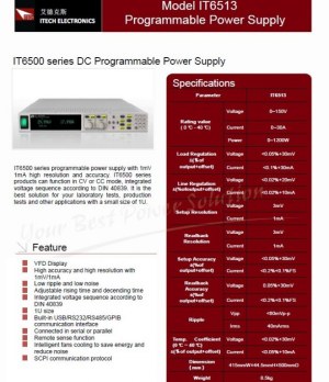 Power Supply IT6513