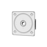 WH2261 Rotational Flexible White Wall Mount