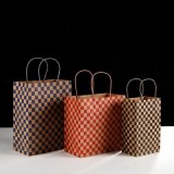 Checkered Shopping Bag Wholesale