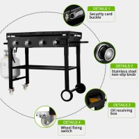 EGA Series 4 Burner 36 Inch Gas Griddle