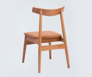 DC13 Wooden Chair With Fabric Seat