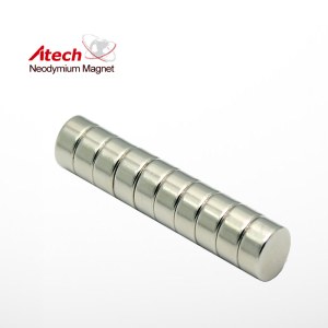 Nickel Coated N42SH Neodymium Magnet Disc