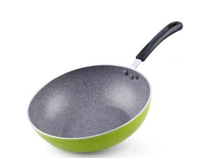 Green Non Stick Wok Pan