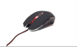 Gembird souris USB 2400 DPI Ambidextre Noir Rouge MUSG-001-R