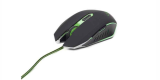 Gembird souris USB 2400 DPI Ambidextre Noir Vert MUSG-001-G