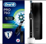 Brosse à dents Oral-B PRO 750 CrossAction + étui de voyage Noir