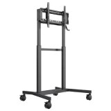 WH3191 55-75 Inch Customizable Mobile Rolling TV Cart