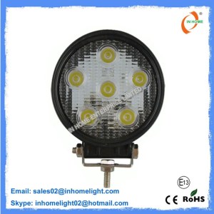 18W Mining Spotlight Led Work Lights DC 10V-30V Round Work Lights