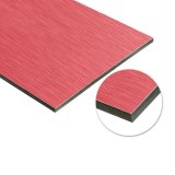 Red Brush Aluminium Composite Panel