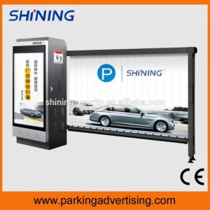 Marketing advertising parking barrier