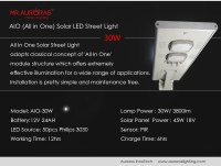 All in one solar led street light