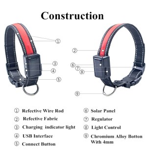 Solar Energy USB Charge Collar