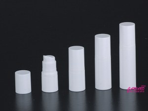 White PP airless bottle 3ml-5ml-10ml-15ml