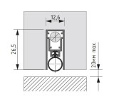 Automatic drop down seal CP 13x27