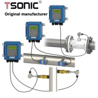 Wall mounted ultrasonic flow meter