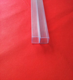 Rectangular plastic pipe tube