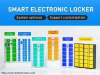 Automatic self service smart beach locker support credit crad coin cash payment