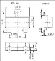 SMD type schottky diode BAT54/A/C/S(KAT54/A/C/S)