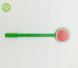 Watermelon style promotional black gel pen