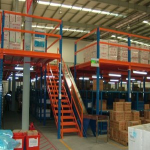 Multi-layer shelves mezzanine