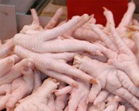 Pattes de poulets congeles halal