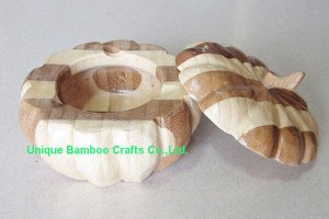 Unique bamboo cool ashtrays pumpkin design by handmade