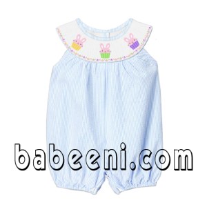 Little girl easter romper