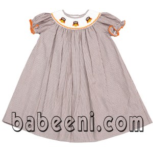 Owls smock dresses