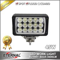 4x6 45W led work light farm agriculture equipment truck tractor trailer driving spot fl...