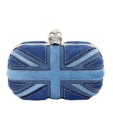 Union Jack Bleu style sac de soirée EV1103