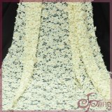 Tricot applique designs laser embroidery lace fabric