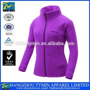 100% Polyester Knit Effect Fleece Jacket