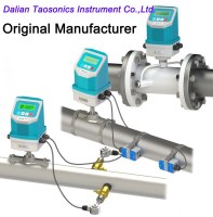 Integrated ultrasonic flow meter