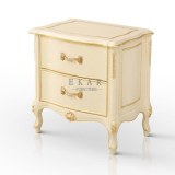 Antique Wood Bedroom Furniture Rococo Nightstand