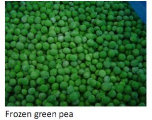 Frozen green pea