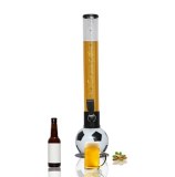 BARRAID Plastic Football Dispenser with Ice Tube 2500ml Black and White