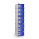 Heavy Duty Plastic Locker T-H385XXL/8: HD, strong HDPE, 8 Doors