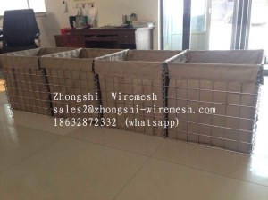 Welded wire mesh welded gabion box HESCO barrier