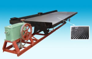 Heavy minerlas separation use gravity shaking table