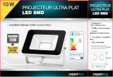 PROJECTEUR LED ULTRA PLAT 10 W - 900 lumens