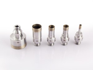 Thread head diamond glass drill bits