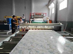 PVC Artificial Marble Board/ Imitated Decorative Wall Panel Extruder Machine