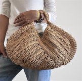 Sac raphia crochet