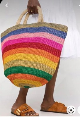 Sac raphia crochet