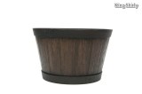 13in whiskey barrel planter