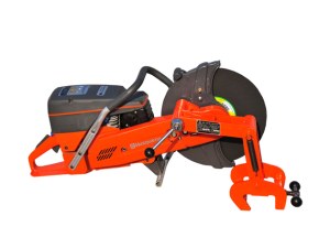 Rail cutting machine