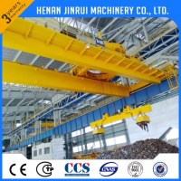 Electromagnetic Double Girder Overhead Crane to absorb scrap iron