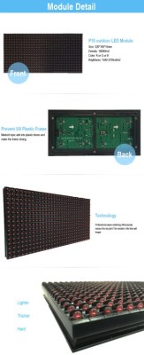 P10 red color display module