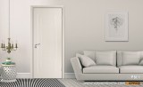 Modern White PVC Hinged Door P601