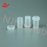 NJbinglab 6ml PFA vials with lid, square type, low blank value